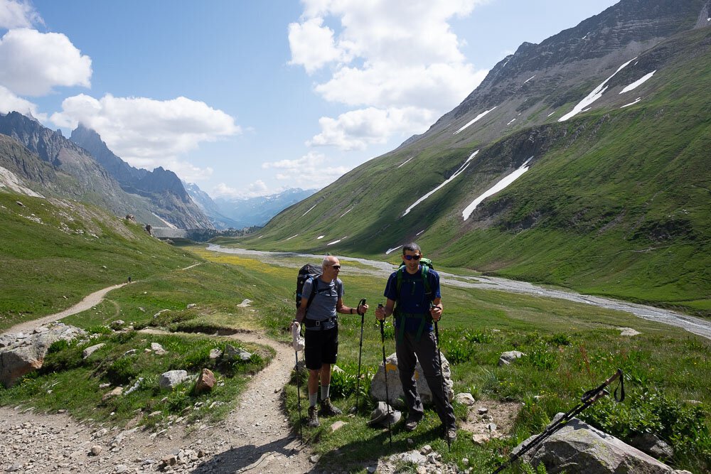 Way to Col de la Seigne