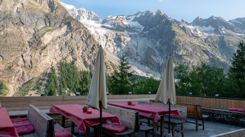 View from Refuge Monte Bianco